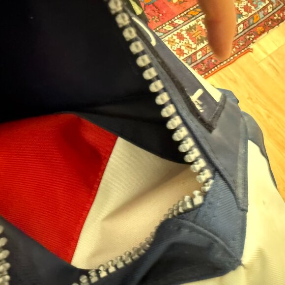 Vintage Tommy Hilfiger Canvas Logo Spell Out Drawstring Backpack